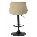 Стул барный DOBRIN LOGAN BLACK, мокко велюр (MJ9-9) Стул барный DOBRIN LOGAN BLACK, мокко велюр (MJ9-9)