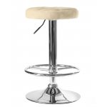 Набор 2 шт Табурет барный DOBRIN BRUNO, бежевый велюр (MJ9-10)