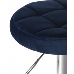 Набор 2 шт Табурет барный DOBRIN BRUNO, синий велюр (MJ9-117)