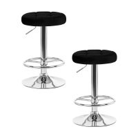 Набор 2 шт Табурет барный DOBRIN BRUNO, черный велюр (MJ9-101)