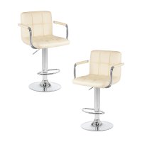 Набор 2 шт Стул барный DOBRIN KRUGER ARM, кремовый
