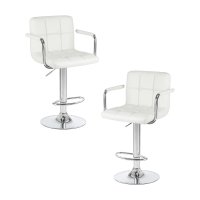 Набор 2 шт Стул барный DOBRIN KRUGER ARM, белый
