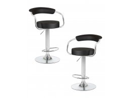 Набор 2 шт Стул барный DOBRIN MARTA, чёрный