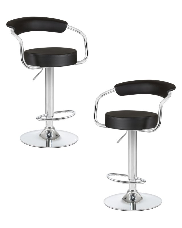 Набор 2 шт Стул барный DOBRIN MARTA, чёрный