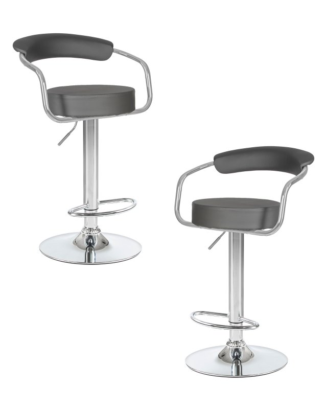 Набор 2 шт Стул барный DOBRIN MARTA, серый