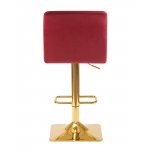 Набор 2 шт Стул барный DOBRIN GOLDIE, бордовый велюр (MJ9-43)