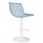 Набор 2 шт Стул барный DOBRIN TAILOR WHITE, пудрово-голубой велюр (MJ9-74)