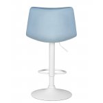 Набор 2 шт Стул барный DOBRIN TAILOR WHITE, пудрово-голубой велюр (MJ9-74)