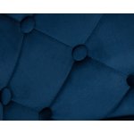 Набор 2 шт Стул барный DOBRIN JOSEPH BLACK, синий велюр (MJ9-117)