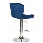 Стул барный DOBRIN BARNY, синий велюр (MJ9-117)