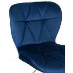 Стул барный DOBRIN BARNY, синий велюр (MJ9-117)