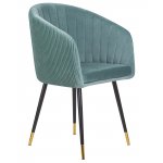 Стул обеденный DOBRIN MARY, мятный велюр (1922-8)