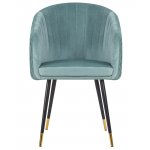 Стул обеденный DOBRIN MARY, мятный велюр (1922-8)