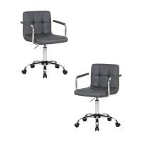 Набор 2 шт Офисное кресло для персонала DOBRIN TERRY, серый