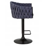 Стул барный DOBRIN LEON, синяя ткань (LAR-275-29)