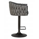 Стул барный DOBRIN LEON, графитовая ткань (LAR-275-21)