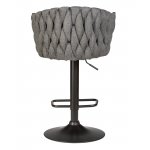 Стул барный DOBRIN LEON, графитовая ткань (LAR-275-21)