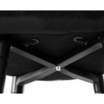 Набор 2 шт Стул полубарный DOBRIN OLIVIA, черные матовые ножки, черный велюр (108-77)