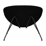 Набор 2 шт Кресло дизайнерское DOBRIN EMILY, черный ткань AF9, черное основание