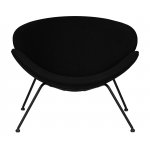 Набор 2 шт Кресло дизайнерское DOBRIN EMILY, черный ткань AF9, черное основание