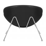 Набор 2 шт Кресло дизайнерское DOBRIN EMILY, черный винил YP16, хромированная сталь