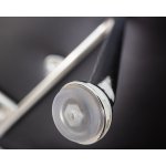 Набор 2 шт Кресло дизайнерское DOBRIN EMILY, черный винил YP16, хромированная сталь