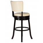 Набор 2 шт Вращающийся полубарный стул DOBRIN JOHN COUNTER, капучино, кремовый