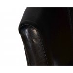 Вращающийся полубарный стул DOBRIN JOHN COUNTER, капучино, черный