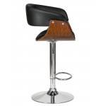 Набор 2 шт Стул барный DOBRIN OSTIN, цвет черный PU ABA 001