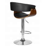 Набор 2 шт Стул барный DOBRIN OSTIN, цвет черный PU ABA 001