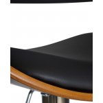 Набор 2 шт Стул барный DOBRIN OSTIN, цвет черный PU ABA 001