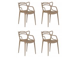 Набор 4 шт Стул обеденный DOBRIN MASTERS, бежевый (GR-03)