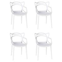 Набор 4 шт Стул обеденный DOBRIN MASTERS, белый (W-02)