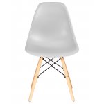 Стул обеденный DOBRIN DSW, ножки светлый бук, цвет светло-серый (GR-01)