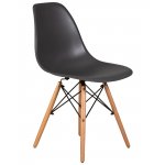 Набор 4 шт Стул обеденный DOBRIN DSW, ножки светлый бук, цвет тёмно-серый (GR-04)