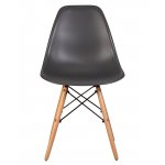 Набор 4 шт Стул обеденный DOBRIN DSW, ножки светлый бук, цвет тёмно-серый (GR-04)