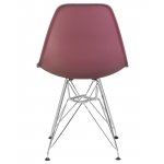 Стул обеденный DOBRIN DSR, ножки хром, цвет пыльная роза (NX-P-11)