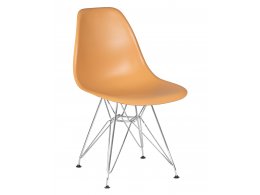 Стул обеденный DOBRIN DSR, ножки хром, цвет персиковый (NX-Y-06)