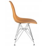 Стул обеденный DOBRIN DSR, ножки хром, цвет персиковый (NX-Y-06)