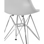 Набор 4 шт Стул обеденный DOBRIN DSR, ножки хром, цвет светло-серый (GR-01)