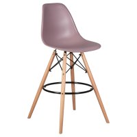 Стул барный DOBRIN DSW BAR, ножки светлый бук, цвет сиреневый (P-04)