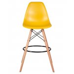 Стул барный DOBRIN DSW BAR, ножки светлый бук, цвет горчичный (Y-03)