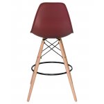 Стул барный DOBRIN DSW BAR, ножки светлый бук, цвет сливовый (R-13)