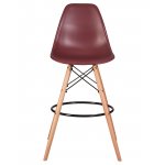 Стул барный DOBRIN DSW BAR, ножки светлый бук, цвет сливовый (R-13)