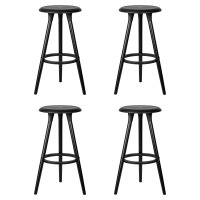 Набор 4 шт Стул барный DOBRIN ROYCE BLACK, чёрный (B-03)