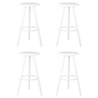 Набор 4 шт Табурет барный DOBRIN ROYCE WHITE, белый (W-02)