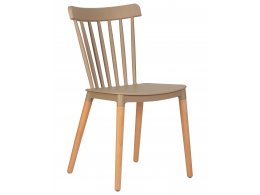 Стул обеденный DOBRIN THEO, ножки светлый бук, цвет бежевый (GR-03)