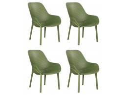 Набор 4 шт Кресло DOBRIN LONZO, зеленый хаки (G-17) c УФ-защитой