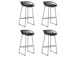 Набор 4 шт Стул барный DOBRIN FRANK, темно-серый