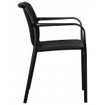 Набор 3 шт Стул обеденный DOBRIN WALTER ARM, черный (B-03)